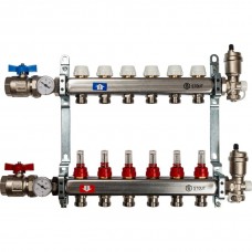 STOUT Коллектор из нержавеющей стали в сборе с расходомерами 6 вых. (SMS0907000006)