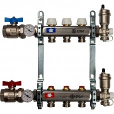 STOUT Коллектор из нержавеющей стали в сборе без расходомеров 3 вых. (SMS0912000003)